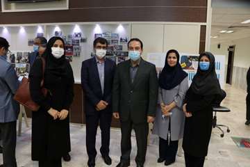 نمایشگاه تلاش های مدافعان سلامت دانشگاه و دستاوردهای دانشگاه و استان در تولید لوازم حفاظت فردی و مواد ضدعفونی 99.03.12 
